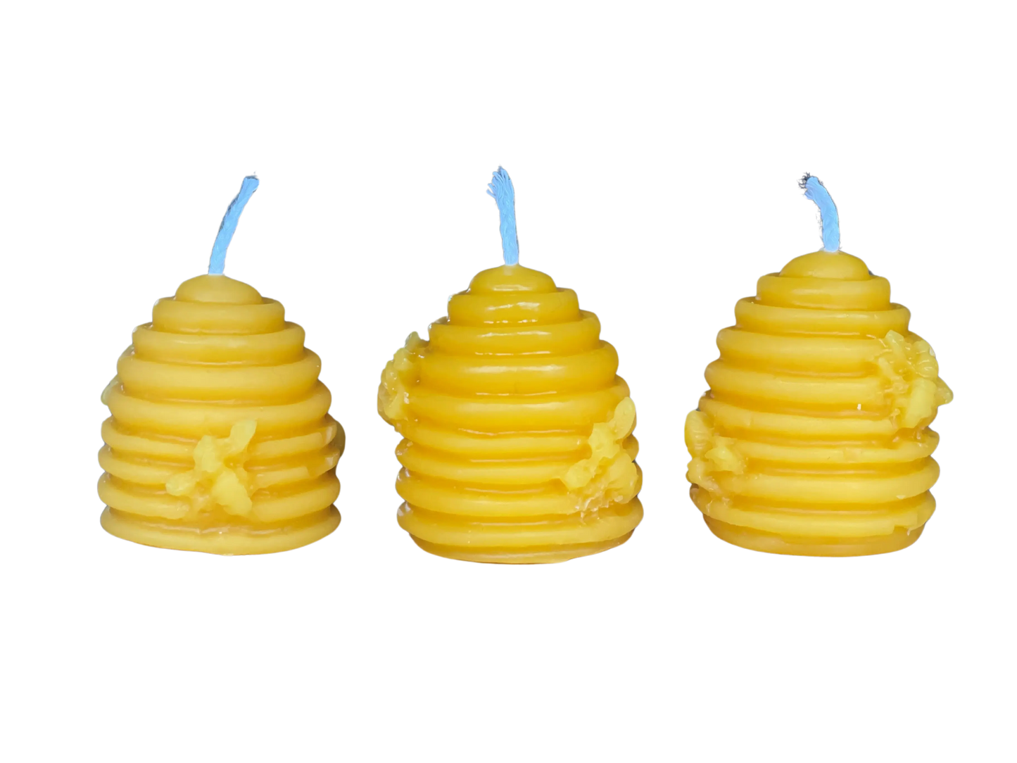 Håndlagde bikubelys, laget av 100% ren norsk bivoks BIELYS.NO