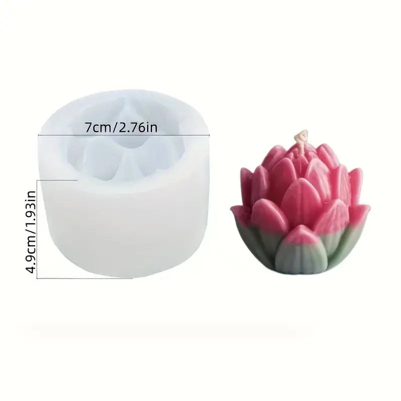 Silikonform lotusblomst – fleksibel silikon