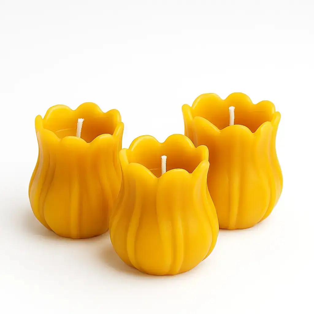 Tulipanformet bivokslys – sidevisning