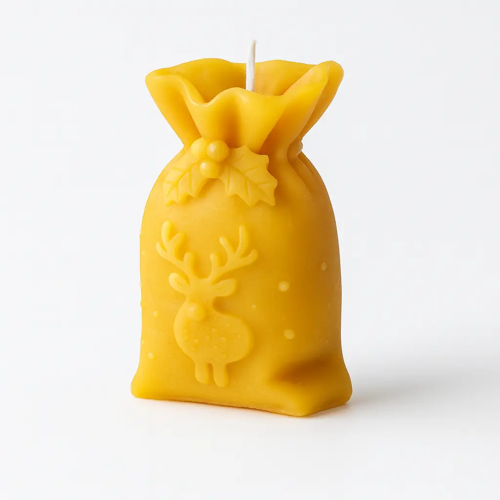 Form til bivokslys – julepose med reinsdyrmotiv BIELYS.NO