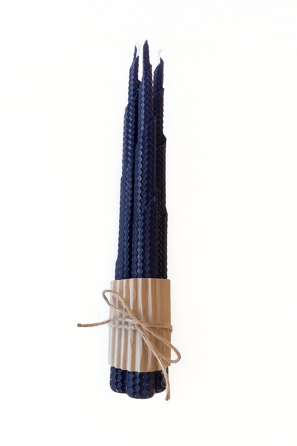 Håndrullede Kronelys i bivoks 3 stk 30 cm Bivokslys BIELYS.NO