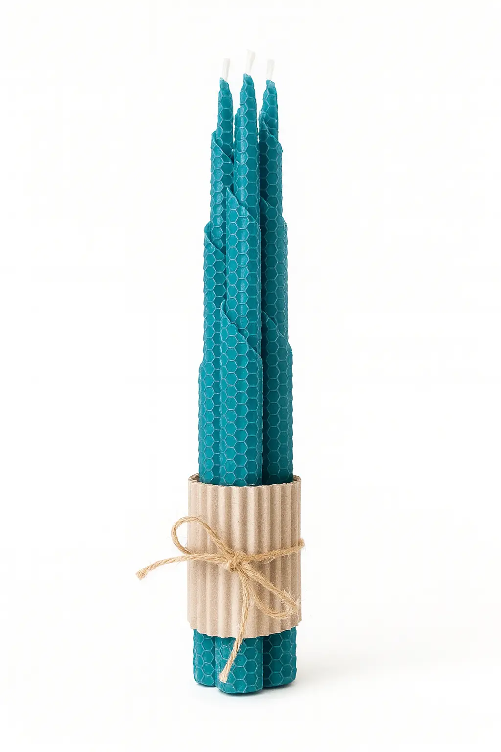 Håndrullede Kronelys i bivoks 3 stk 30 cm Bivokslys BIELYS.NO